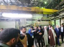 بازدید رئیسی از کارخانه احیای شده صنایع چوب و کاغذ مازندران