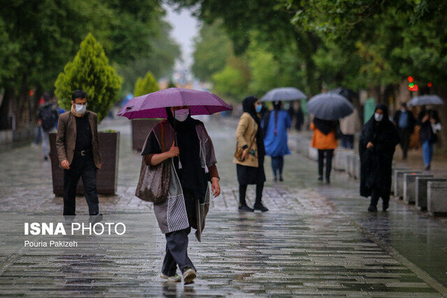 بارش باران در نقاط مختلف کشور